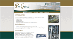 Desktop Screenshot of progalv.co.za